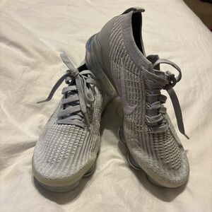 Nike Silver Knit Vapormax Shoes